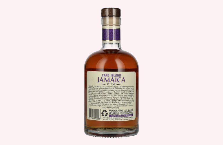 Cane Island JAMAICA Caribbean Aged Single Island Rum 40% Vol. 0,7l