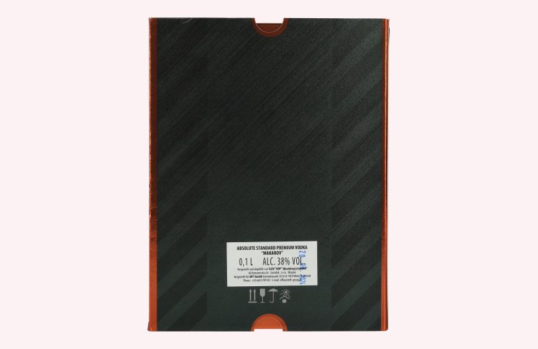 Zlatogor Makarov Pistole Vodka 38% Vol. 0,1l