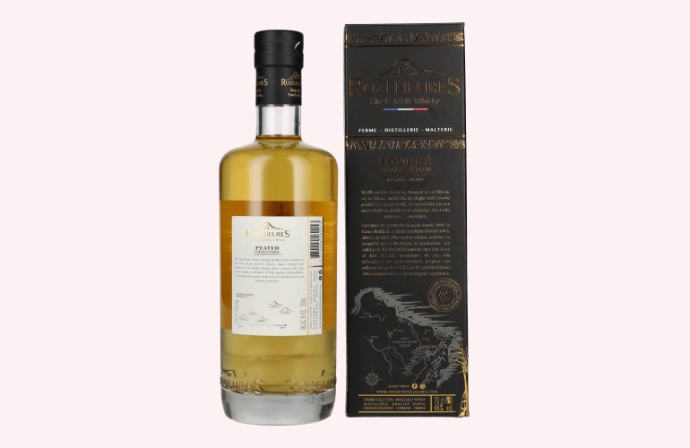 G. Rozelieures TOURBÉ (PEATED) COLLECTION Single Malt Whisky 46% Vol. 0,7l in geschenkverpakking