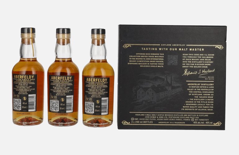 Aberfeldy The Golden Dram Single Malt Tasting Collection 40% Vol. 3x0,2l in Giftbox