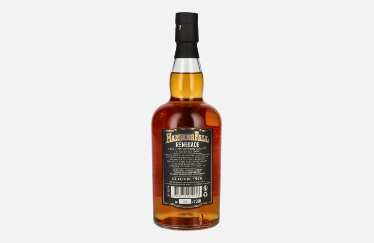 HammerFall Renegade Kentucky Bourbon Whiskey Limited Edition 44,7% Vol. 0,7l