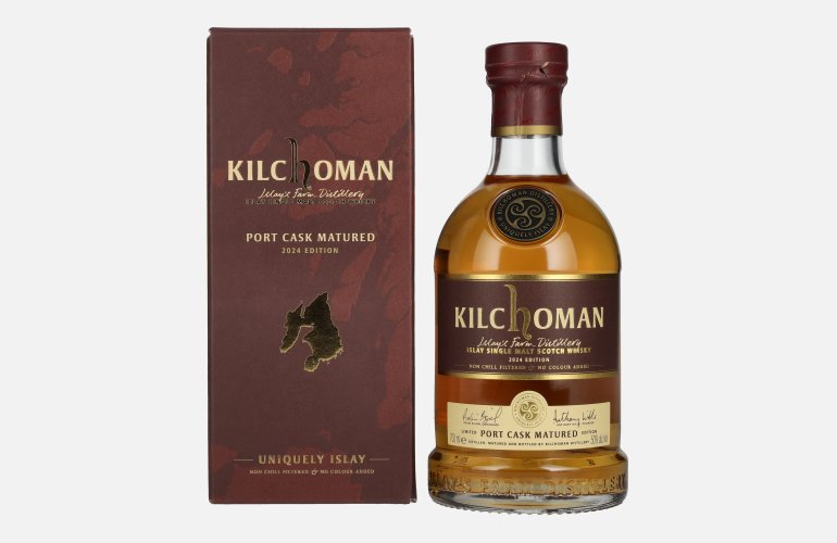 Kilchoman PORT CASK MATURED Single Malt Scotch Whisky Limited Edition 2024 50% Vol. 0,7l in geschenkverpakking