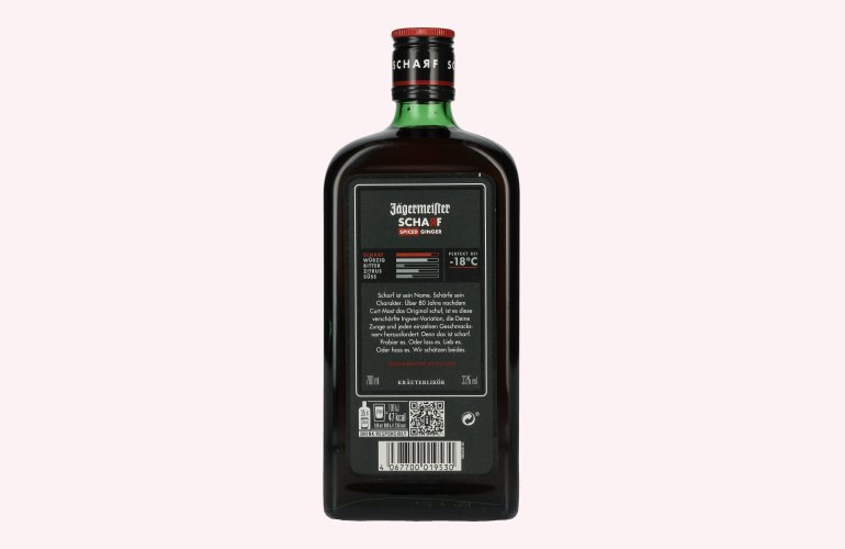 Jägermeister SCHARF SPICED Ginger Kräuterlikör 33% Vol. 0,7l