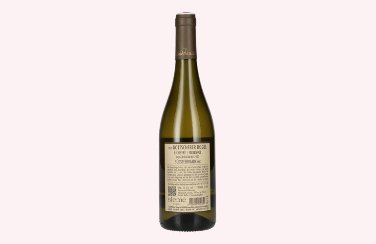 Adam-Lieleg Weissburgunder Ried Gottscheber Kogel Monopol Südsteiermark DAC 2023 13,5% Vol. 0,75l