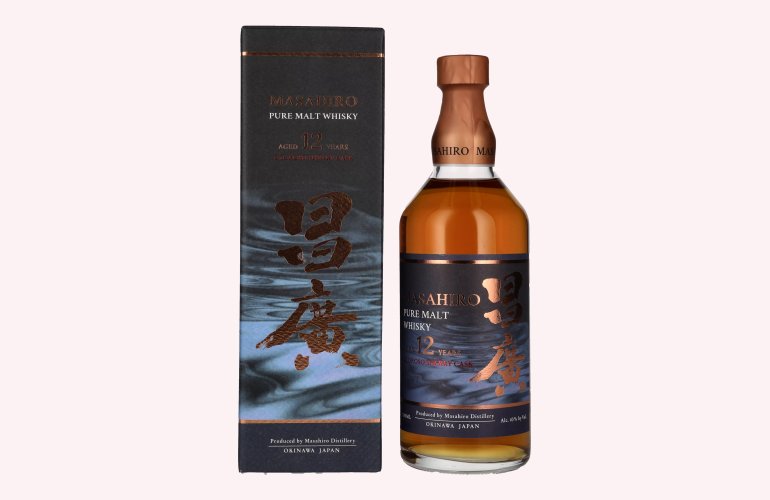 Masahiro 12 Years Old Pure Malt Whisky Oloroso Sherry Cask 43% Vol. 0,7l en boîte cadeau
