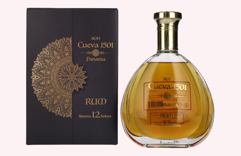Ron Cueva 1501 Sistema 12 Solera Panama Rum 40% Vol. 0,7l in Giftbox