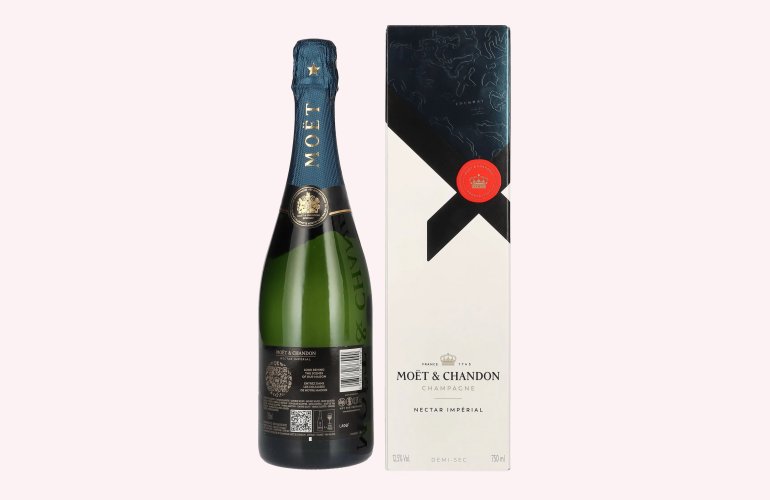 Moët & Chandon Champagne NECTAR IMPÉRIAL Demi-Sec 12,5% Vol. 0,75l en boîte cadeau