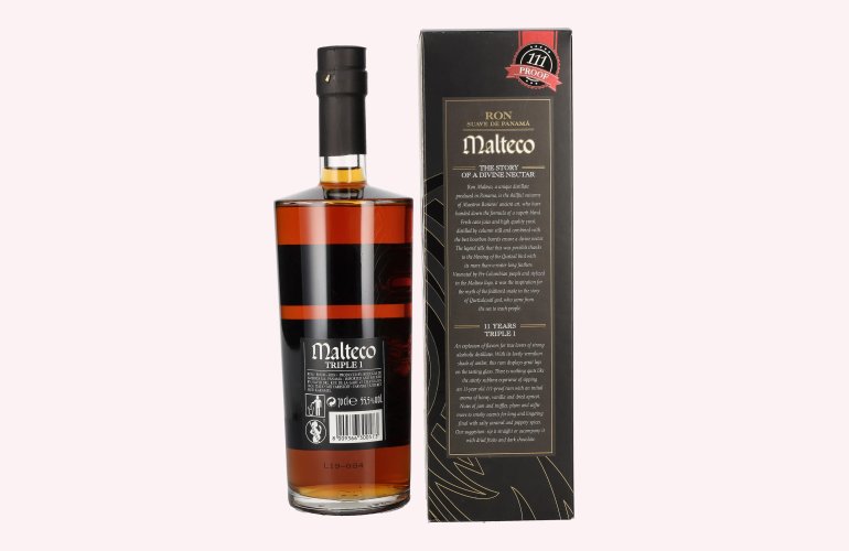 Ron Malteco 11 Años TRIPLE 1 55,5% Vol. 0,7l en boîte cadeau
