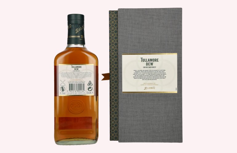Tullamore D.E.W. 18 Years Old Single Malt Irish Whiskey 41,3% Vol. 0,7l in geschenkverpakking