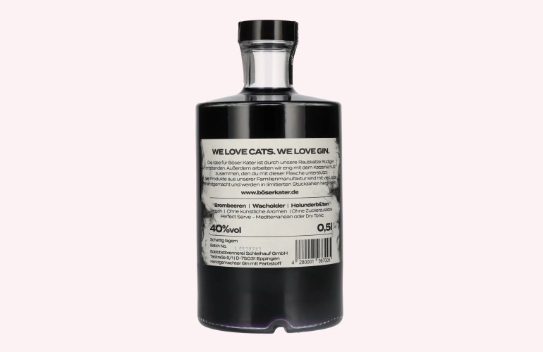 BÖSER KATER Handcrafted Blackberry Gin 40% Vol. 0,5l