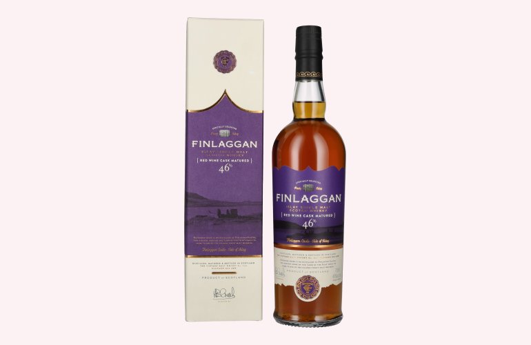 Finlaggan RED WINE CASK MATURED Islay Single Malt Whisky 46% Vol. 0,7l in geschenkverpakking