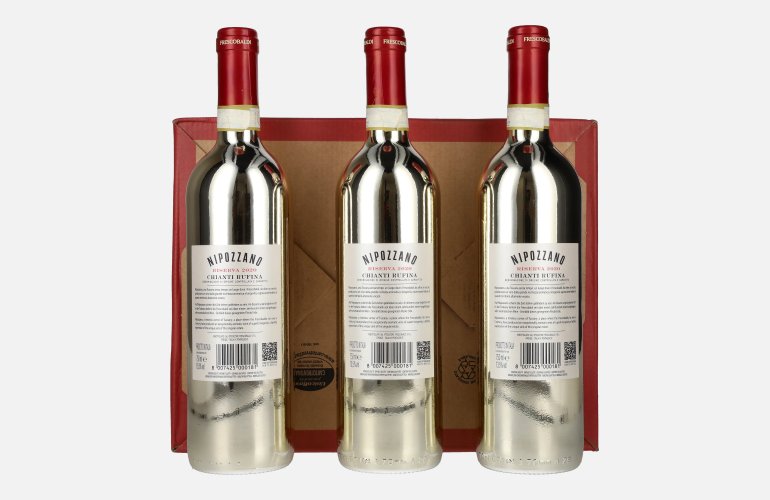Frescobaldi NIPOZZANO Chianti Rúfina Riserva GOLD EDITION DOCG 2020 13,5% Vol. 3x0,75l in geschenkverpakking