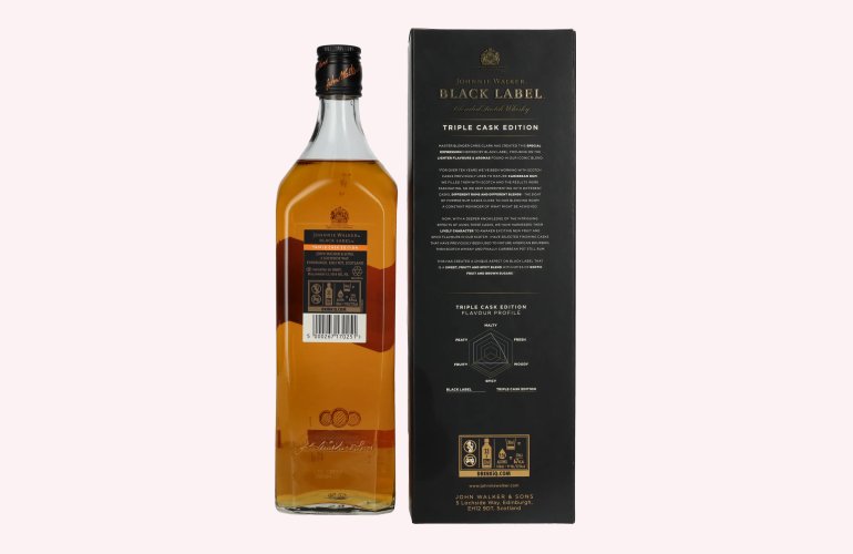 Johnnie Walker BLACK LABEL Blended Scotch Whisky TRIPLE CASK EDITION 40% Vol. 1l in Giftbox