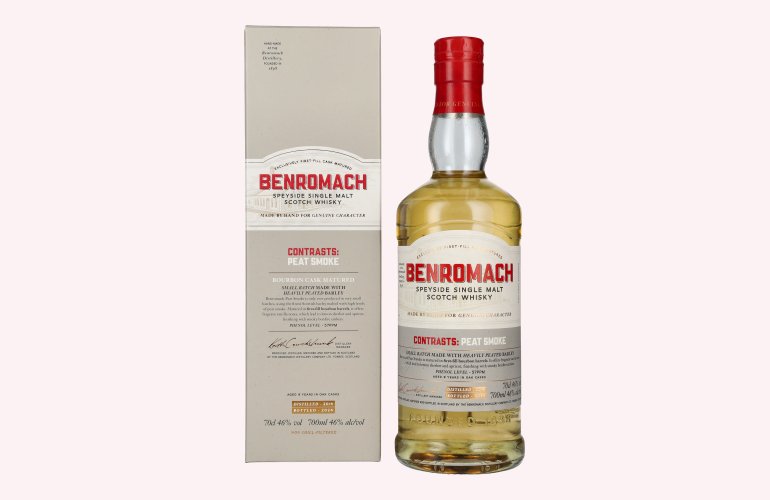 Benromach PEAT SMOKE Speyside Single Malt 2014 46% Vol. 0,7l en boîte cadeau