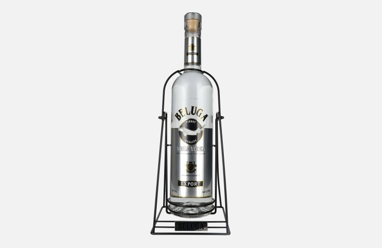 Beluga Noble Vodka EXPORT Montenegro 40% Vol. 6l mit Schwenkständer