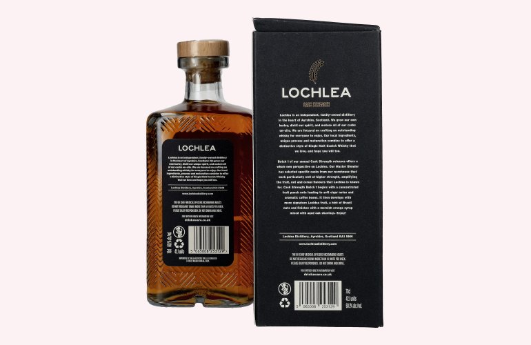 Lochlea CASK STRENGTH Single Malt Whisky Batch 1 60,1% Vol. 0,7l in Giftbox