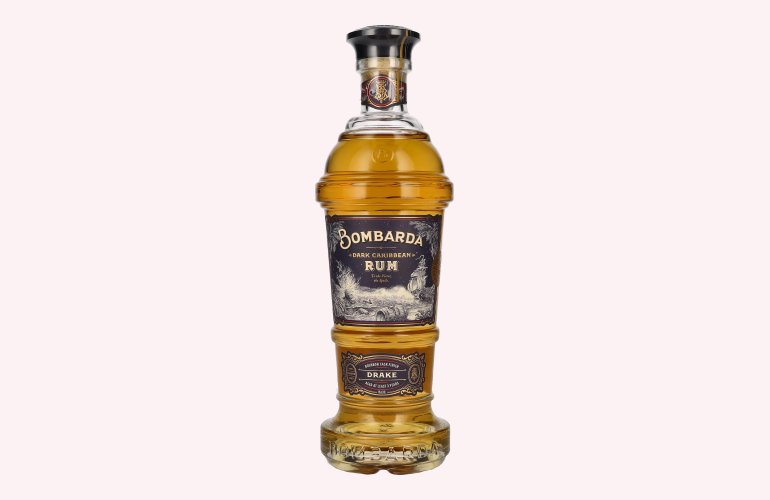 Bombarda DRAKE Dark Caribbean Rum 40% Vol. 0,7l