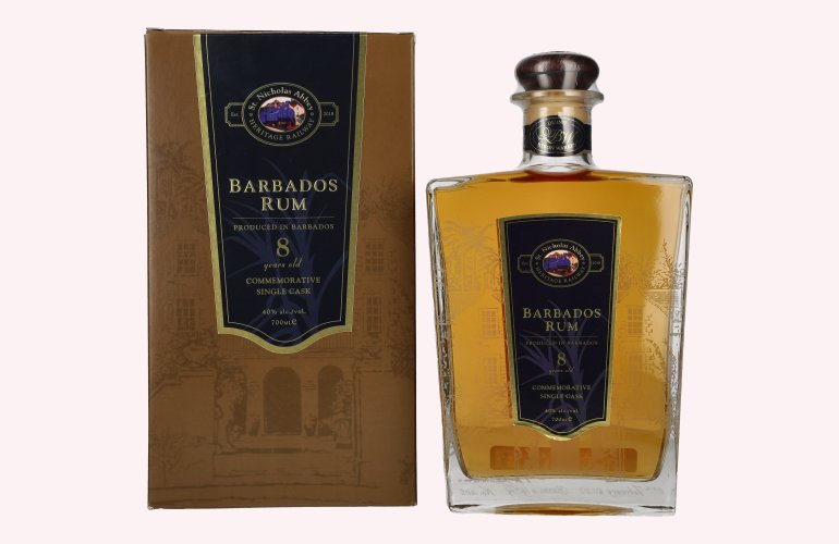 St. Nicholas Abbey Barbados Rum 8 Years Old Single Cask 40% Vol. 0,7l in Giftbox
