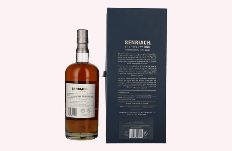 The BenRiach 21 Years Old Four-Cask Maturation 46% Vol. 0,7l in Geschenkbox