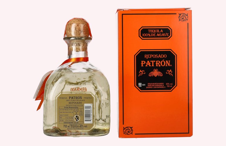 Patrón Tequila Reposado 40% Vol. 0,7l in Geschenkbox