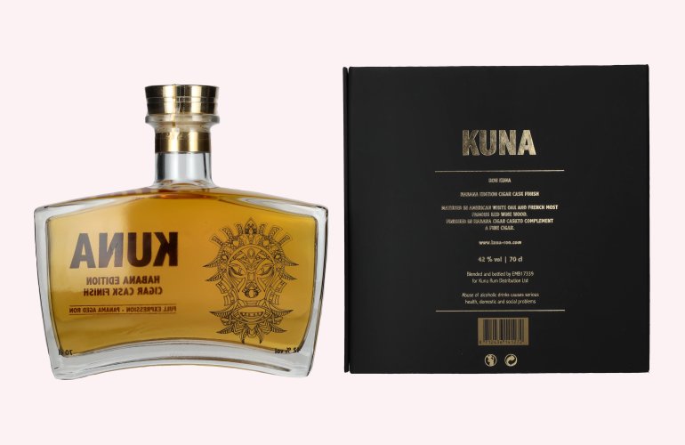 Kuna Panama Aged Ron Habana Edition Cigar Cask Finish 42% Vol. 0,7l in Giftbox