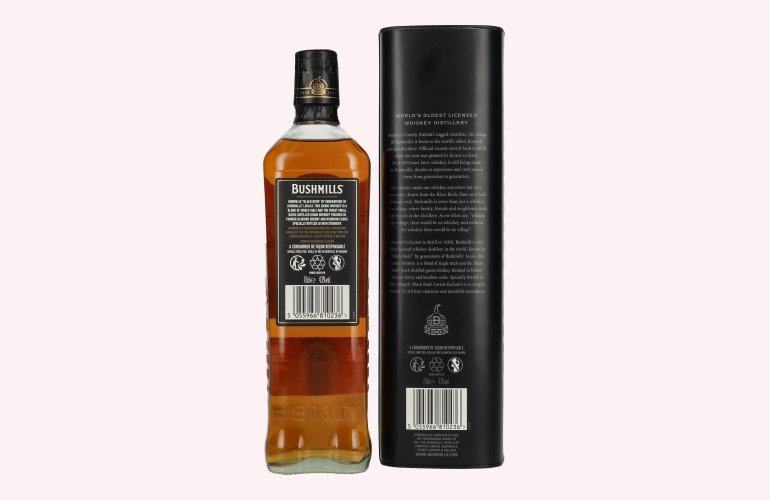 Bushmills BLACK BUSH Irish Whiskey Caviste Edition 43% Vol. 0,7l