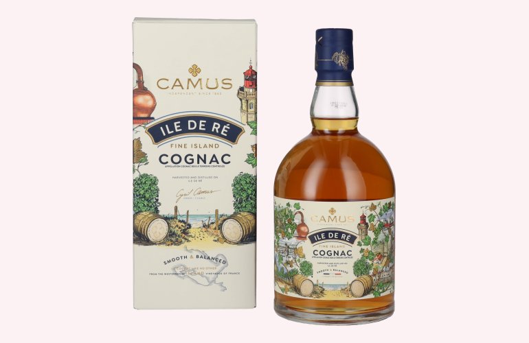 Camus ILE DE RÉ Fine Island Cognac 40% Vol. 0,7l in Giftbox