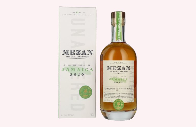 Mezan The Unaltered Rum Jamaica 2010 46% Vol. 0,7l in geschenkverpakking
