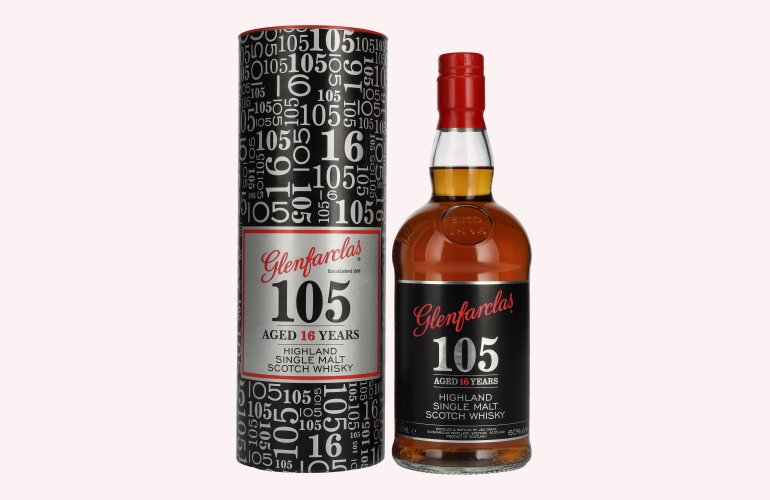 Glenfarclas 105 16 Years Old CASK STRENGTH Highland Single Malt 60% Vol. 0,7l in geschenkverpakking