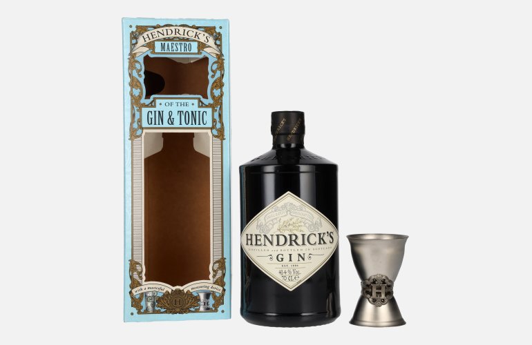 Hendrick's Gin 41,4% Vol. 0,7l in Giftbox with Messbecher