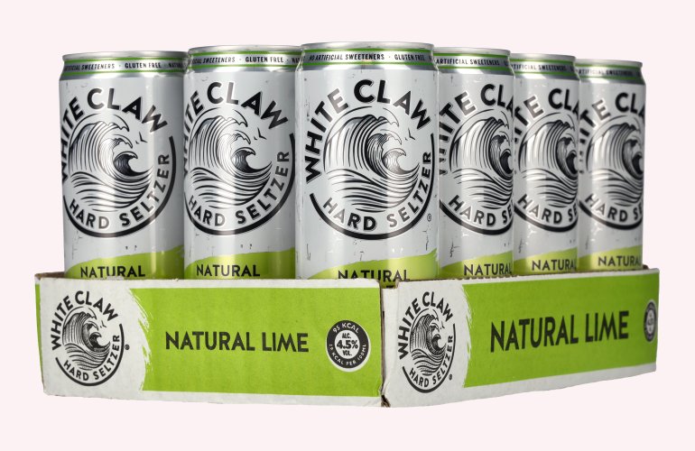 White Claw Hard Seltzer Natural Lime 4,5% Vol. 12x0,33l Dosen Pfand