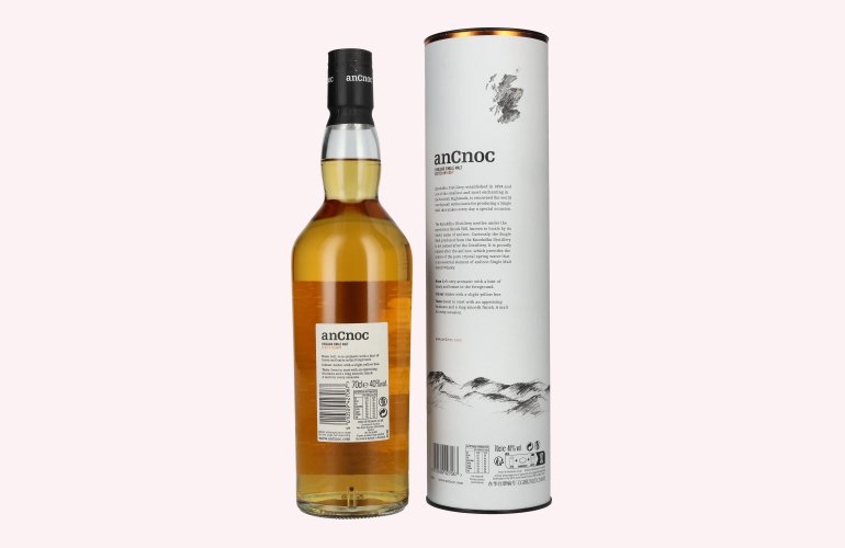 AnCnoc 12 Years Old Highland Single Malt 40% Vol. 0,7l in Geschenkbox