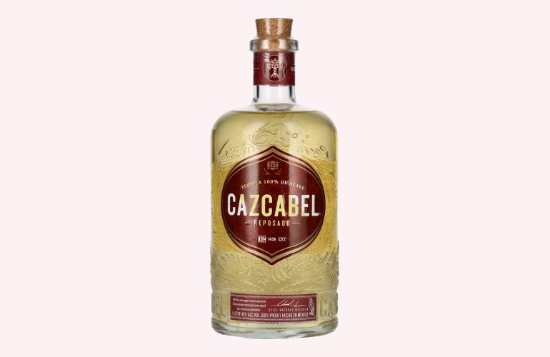 Cazcabel Tequila REPOSADO 100% de Agave 40% Vol. 1l