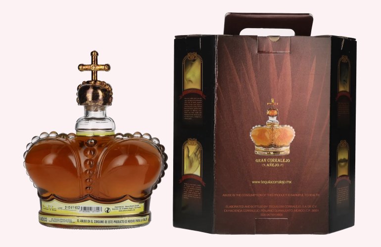 Gran Corralejo Tequila AÑEJO 100% de Agave 38% Vol. 1l in Geschenkbox