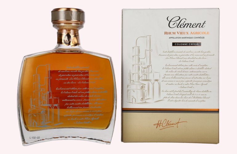 Clément Rhum Vieux Agricole Colonne Créole 40,7% Vol. 0,7l in Geschenkbox