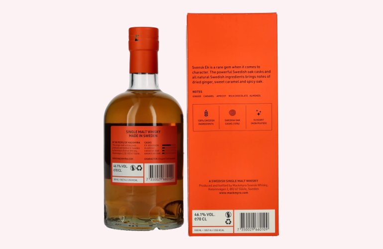Mackmyra Svensk EK Swedish Single Malt Whisky 46,1% Vol. 0,7l in Giftbox