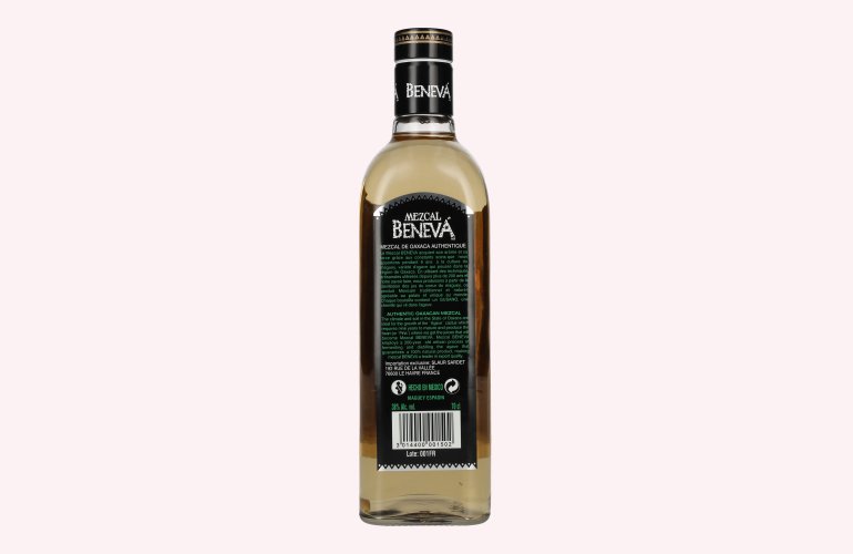 Beneva Mezcal with Agave Worm 100% Agave DOP 38% Vol. 0,7l