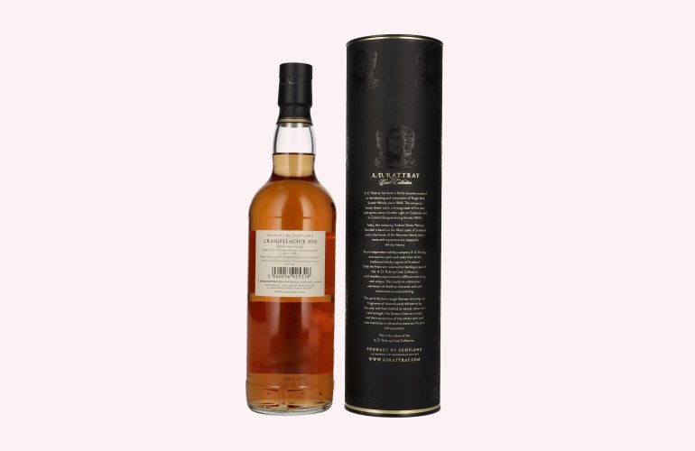 A.D. Rattray 14 Years Old CRAIGELLACHIE Burgundy Wine Finish Whisky 2010 57,1% Vol. 0,7l en boîte cadeau