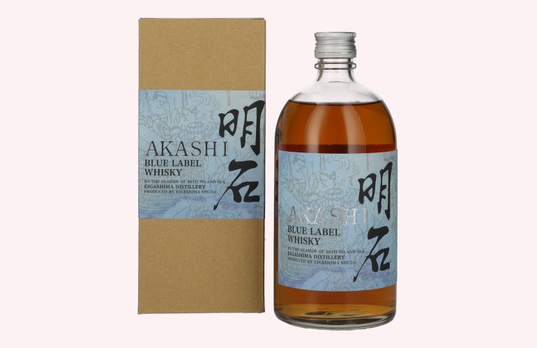 AKASHI BLUE Label Whisky 40% Vol. 0,7l in geschenkverpakking