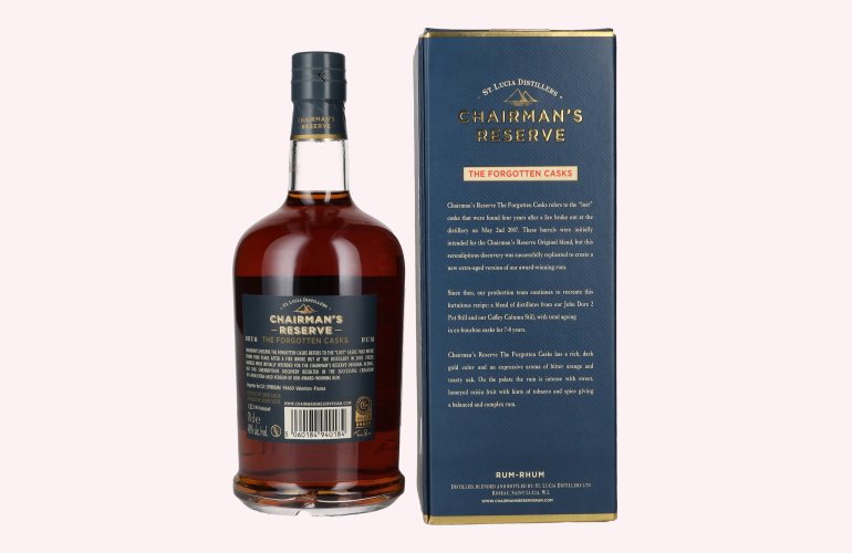Chairman's Reserve THE FORGOTTEN CASKS Finest St. Lucia Rum 40% Vol. 0,7l in Giftbox