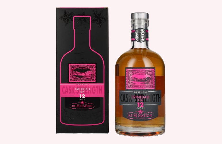Rum Nation 12 Years Old Trinidad Rum Cask Strength Limited Edition 2024 53,4% Vol. 0,7l in geschenkverpakking
