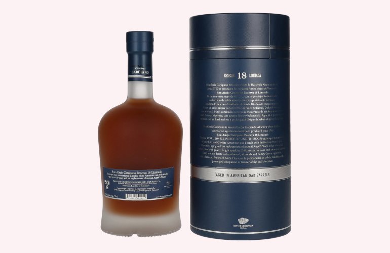 Ron Añejo Carúpano Reserva 18 Limitada 40% Vol. 0,7l in Giftbox