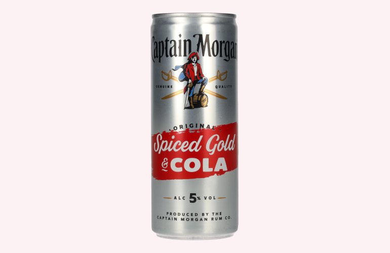 Captain Morgan Original Spiced Gold & Cola 5% Vol. 0,25l Dose Pfand