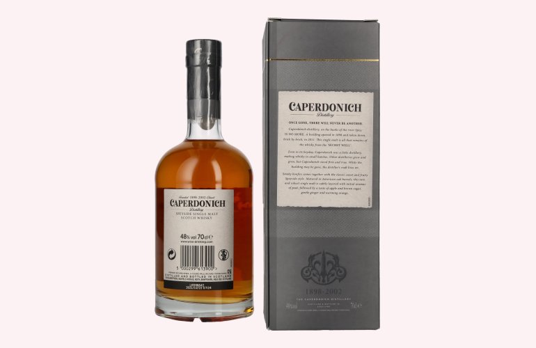 Caperdonich 18 Years Old PEATED Speyside Single Malt Scotch Whisky # 005 48% Vol. 0,7l en boîte cadeau