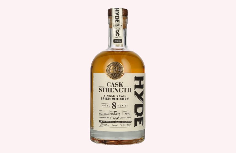 Hyde 8 Years Old CASK STRENGTH Single Grain Irish Whiskey Limited Edition 59% Vol. 0,7l