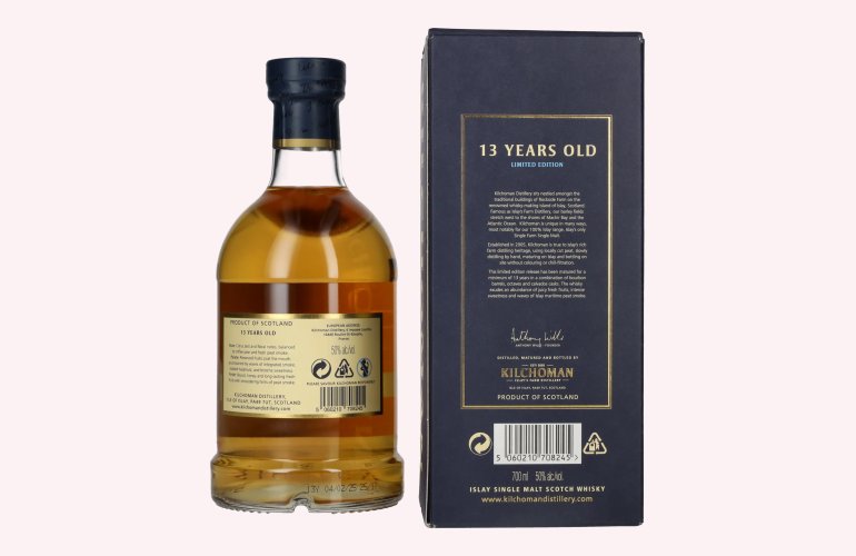 Kilchoman 13 Years Old Islay Single Malt Scotch Whisky Limited Edition 50% Vol. 0,7l in Giftbox