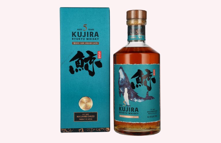 Kujira Ryukyu 5 Years Old WHITE OAK VIRGIN CASK Whisky 43% Vol. 0,7l in geschenkverpakking