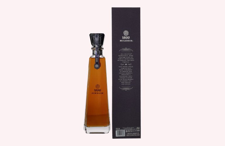 1800 Tequila Milenio 100% Agave 38% Vol. 0,7l in geschenkverpakking