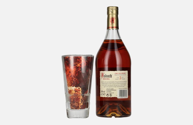 Asbach Original 3 Jahre 38% Vol. 0,7l met Glas