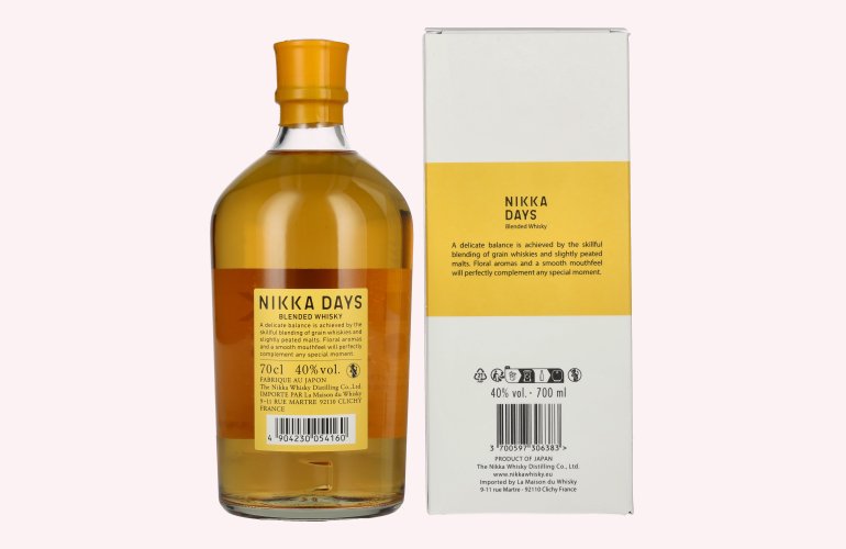 Nikka DAYS Smooth & Delicate Blended Whisky 40% Vol. 0,7l in Giftbox